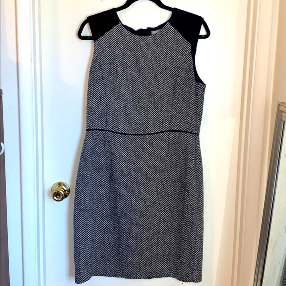 Knit Herringbone Banana Republic Work Dress